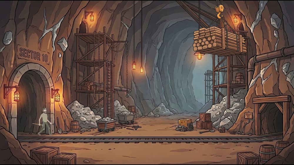 Hank the Miner animation