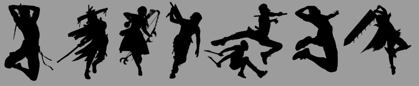 Character silhouette studies