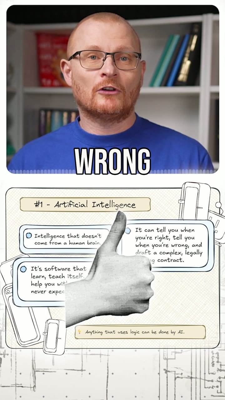 AI explainer talking-head short