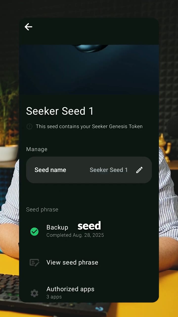 Solana seed phrases explainer short